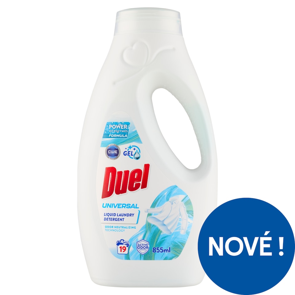 image 1 of Duel Universal Laundry Detergent for Automatic Washing Machines and Hand Washing 19 Washes 855ml