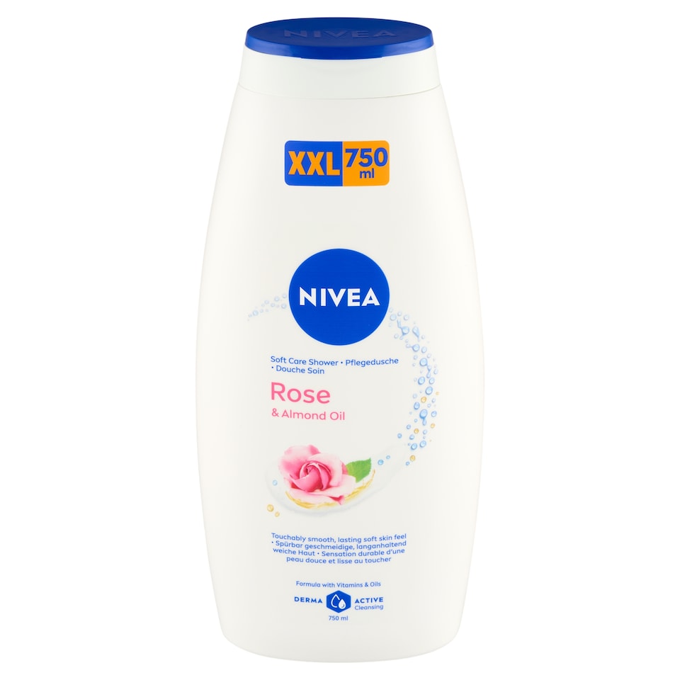 image 1 of NIVEA Rose & Almond Oil Soft Care Shower XXL 750 ml