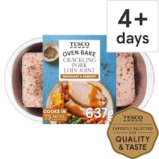 Tesco Crackling Pork Loin Joint 637G