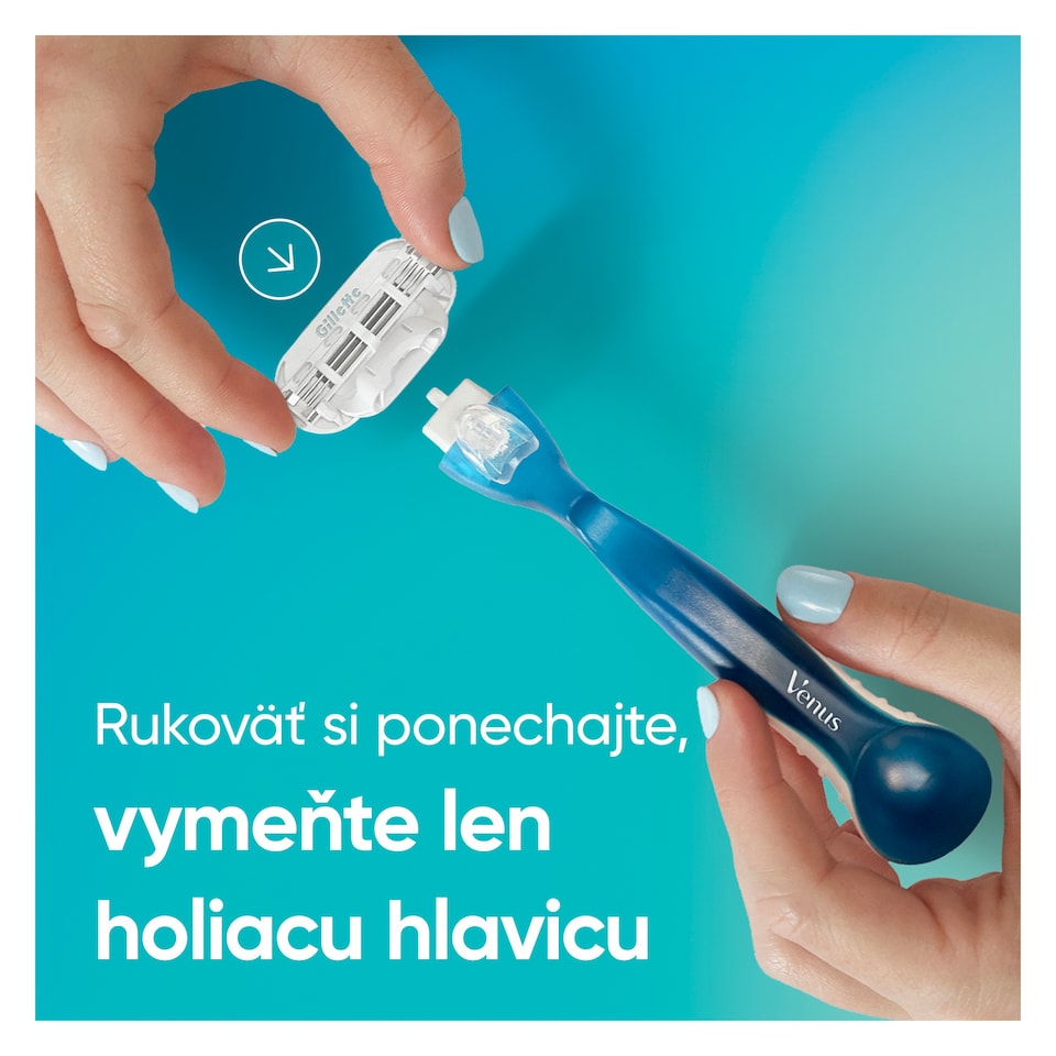 obrázok 1 z Gillette Venus Smooth Dámsky Holiaci Strojček a 5 Náhradné Holiace Hlavice