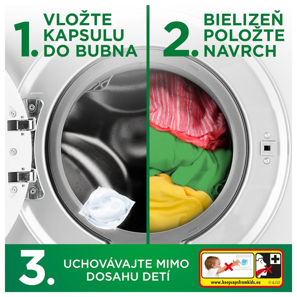 obrázok 1 z Ariel Allin1 PODS, Tekutý prací prostriedok v kapsulách, 30 praní