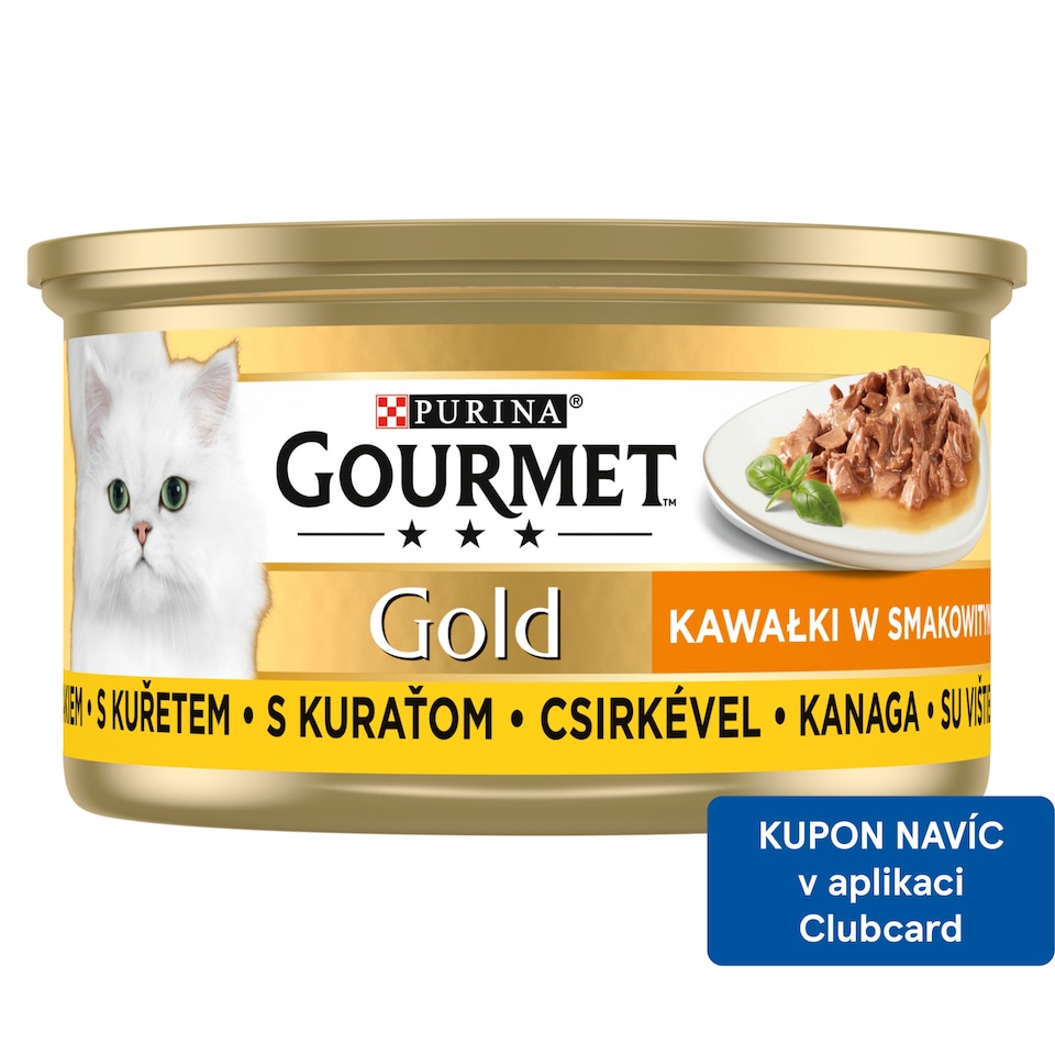 Obrázek 1 pro produkt Gourmet Gold Sauce Delight konzerva pro kočky kuře v omáčce 85g