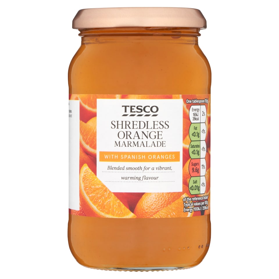 Tesco Shredless Orange Marmalade 454G