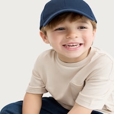 F&F Boys Pure Cotton Pocket Front Short Sleeved T-Shirt in Stone