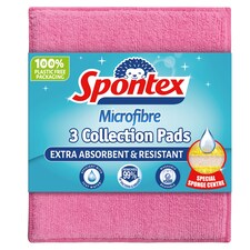 Spontex Microfibre Pads 3 Pack