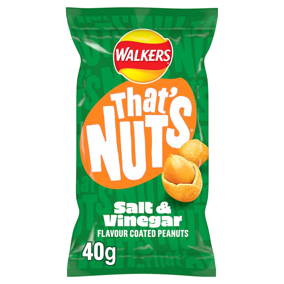 image 1 of Walkers Thats Nuts Walkers Salt & Vinegar 40g Clipstrip