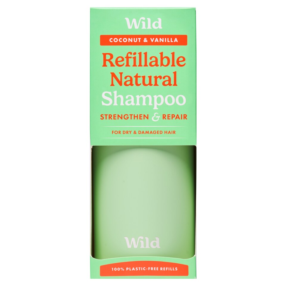 image 1 of Wild Refillable Natural Shampoo - Coconut & Vanilla 350ml