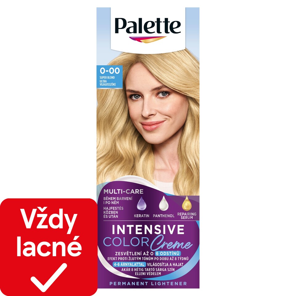 obrázok 1 z Palette Intensive Color Creme farba na vlasy Super svetlý blond 0-00