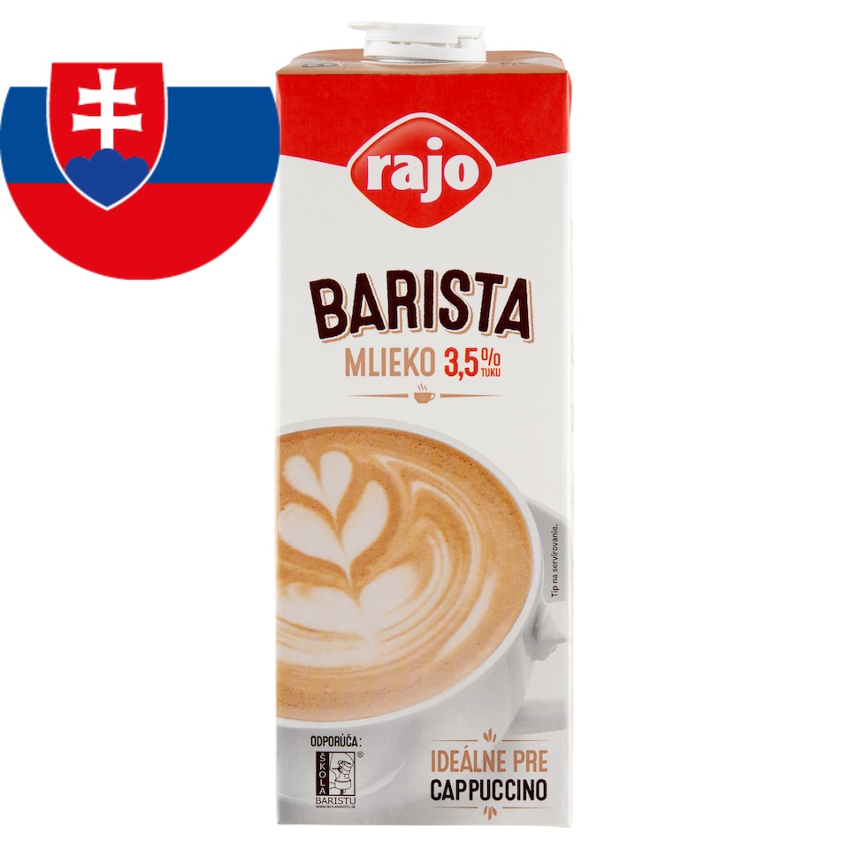 obrázok 1 z Rajo Barista mlieko 3,5% tuku 1 l