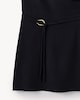 image 6 of F&F Ruched Belted Buckle Mini Dress in Black