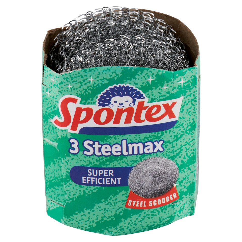 obrázok 1 z Spontex Steelmax oceľové drôtenky 3 ks