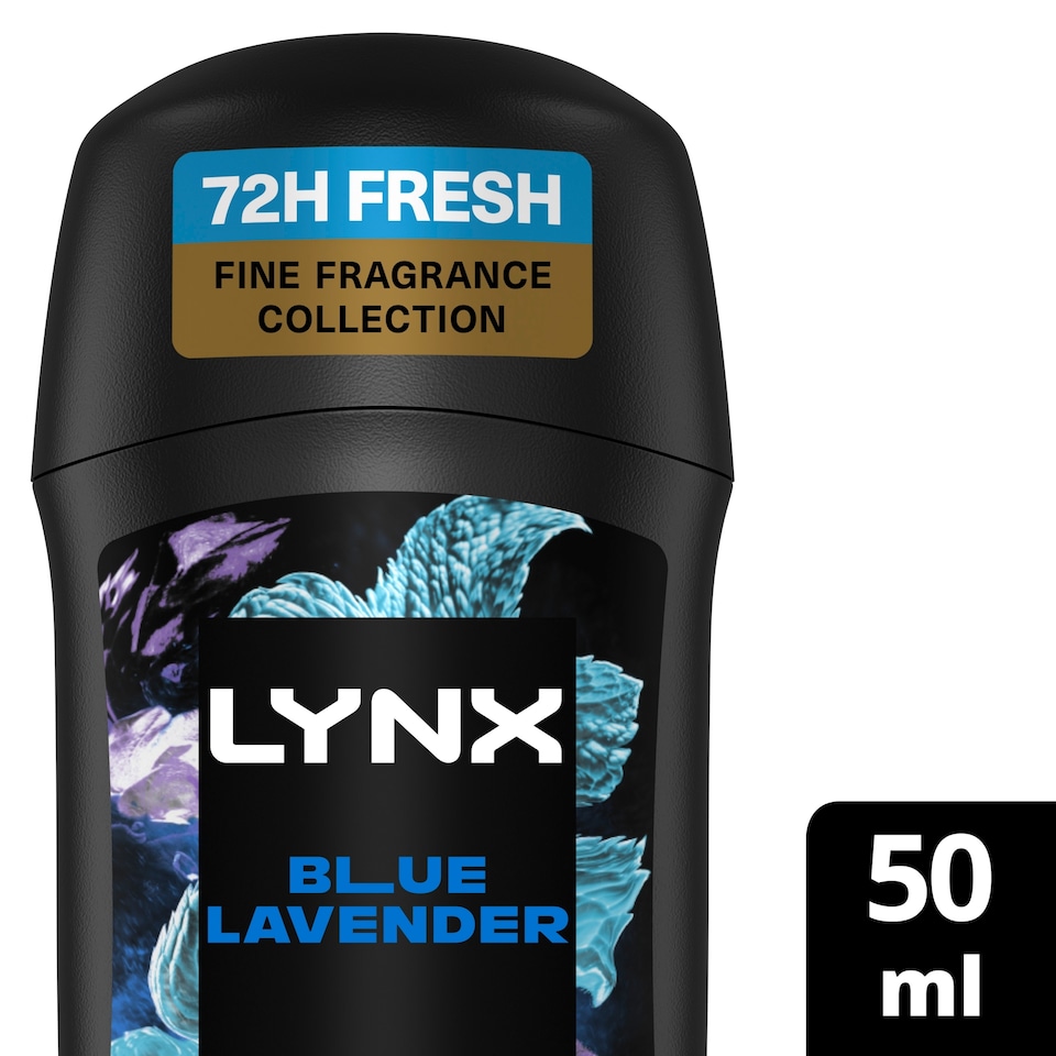image 1 of Lynx Fine Fragrance Blue Lavender Deodorant Stick 50ml