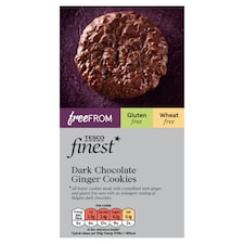 Tesco Finest Free From Dark Chocolate Ginger Cookies 150G