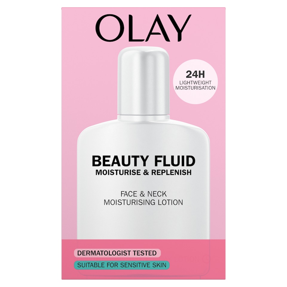 image 1 of Olay Beauty Fluid Sensitive Skin Moisturiser 200Ml