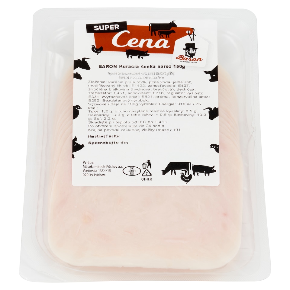 obrázok 1 z Baron Kuracia šunka nárez 150 g