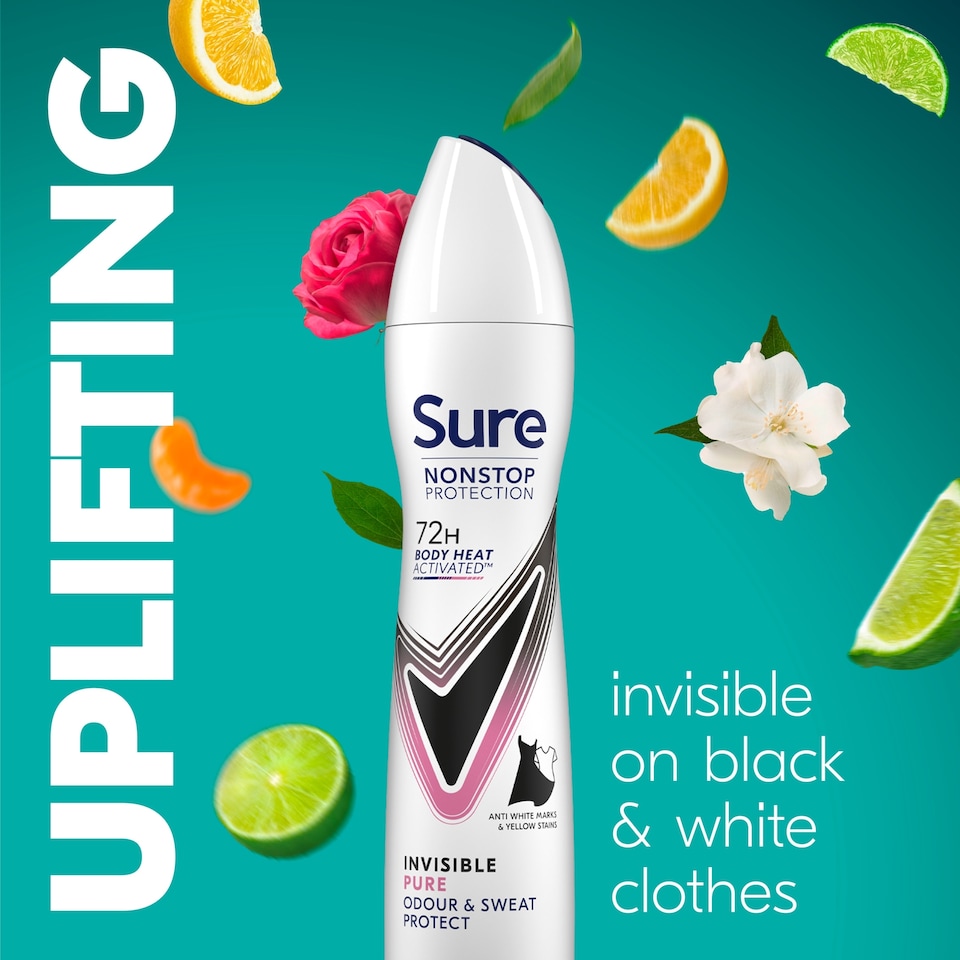 image 1 of Sure 72H Invisible Pure Antiperspirant 250Ml