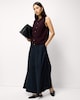 image 3 of F&F Knitted Crew Neck Vest in Burgundy