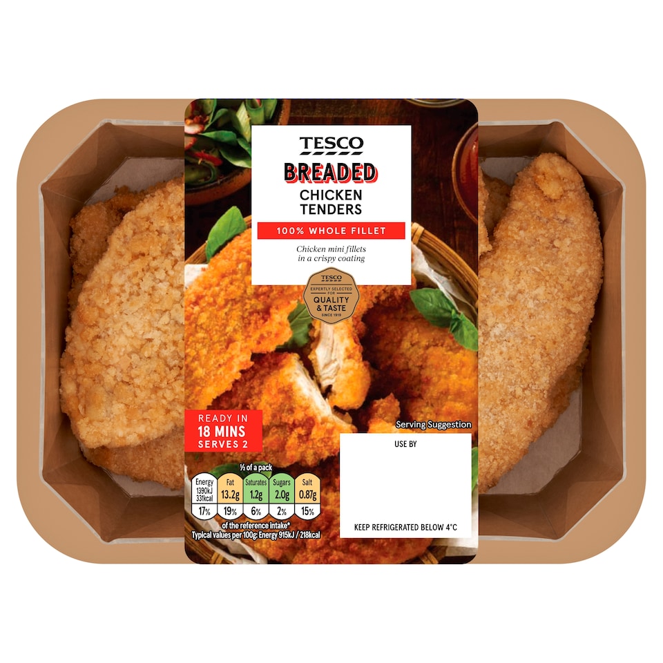 Tesco Breaded Chicken Tenders 320g