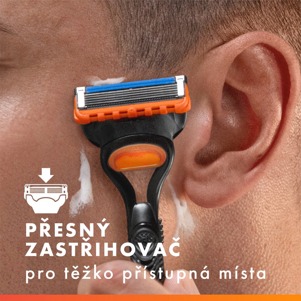 Obrázek 1 pro produkt Gillette Fusion5 Náhradní Holicí Hlavice Pro Muže, 5 Břitů, Přesný Zastřihovač
