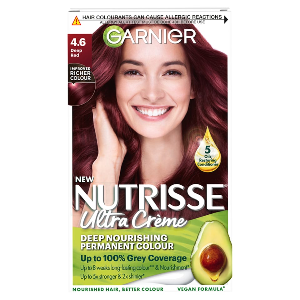 image 1 of Garnier Nutrisse 4.6 Deep Red Permanent Hair Dye