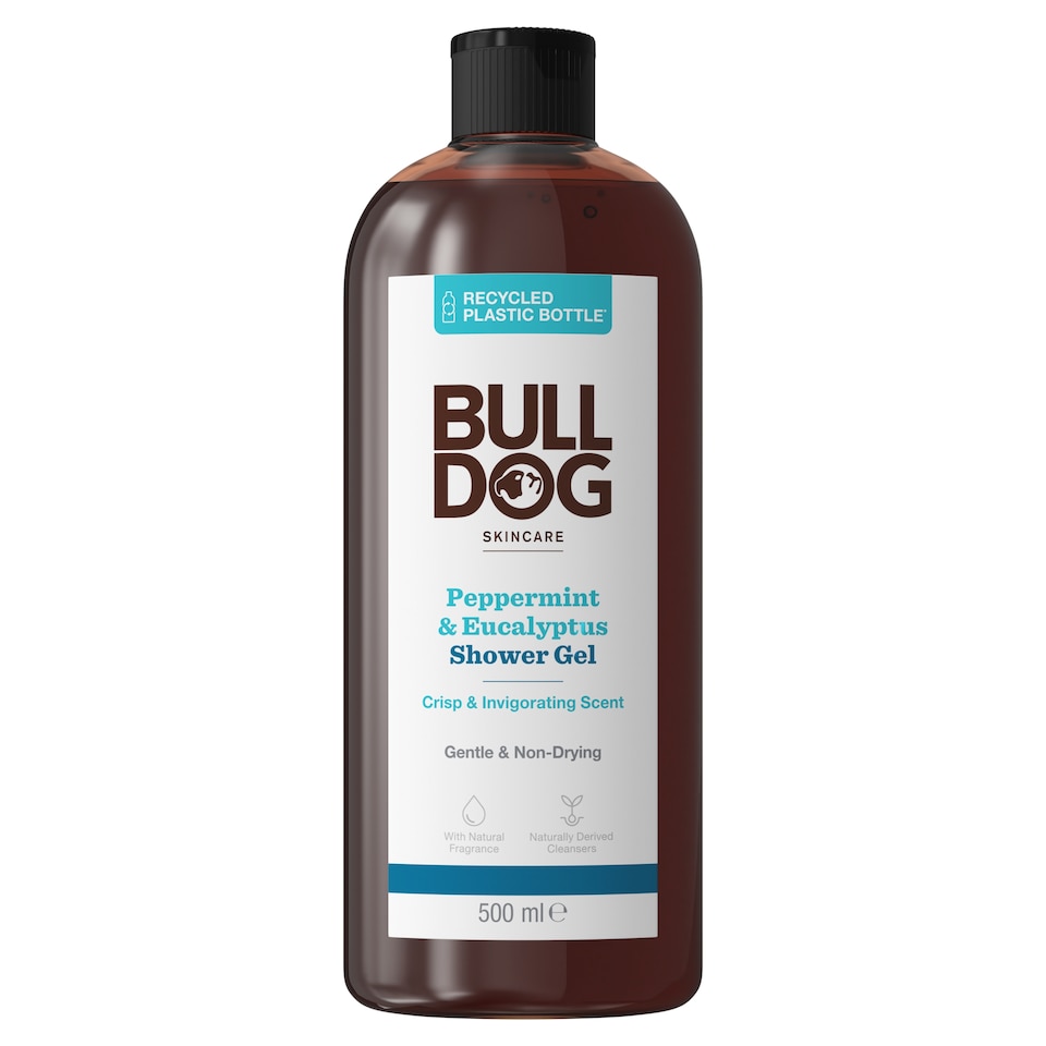 image 1 of Bulldog Shower Gel Peppermint & Eucalyptus 500Ml