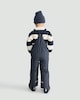 image 3 of F&F Boys Explorer Slogan Waterproof Ski Salopettes in Black
