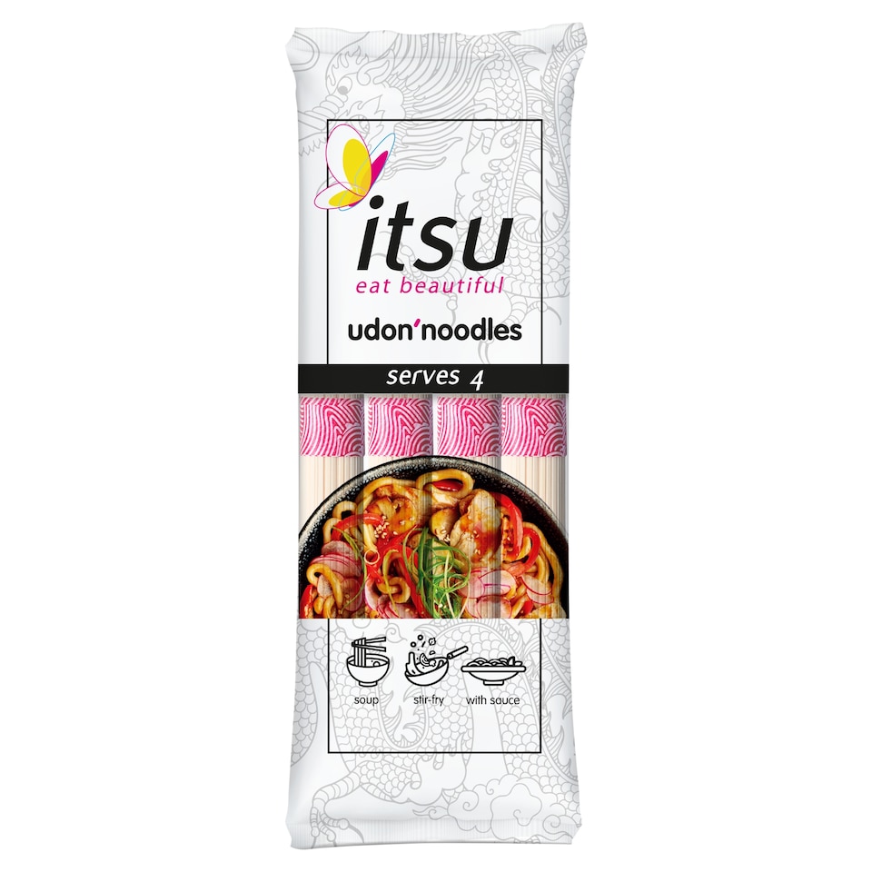 itsu udon noodles serves 4 250g