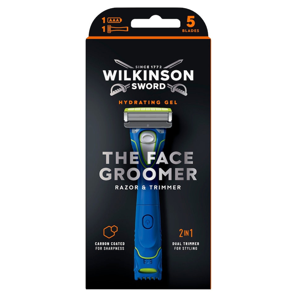 Wilkinson Sword The Face Groomer kétoldalú trimmer öt pengés borotvafejjel