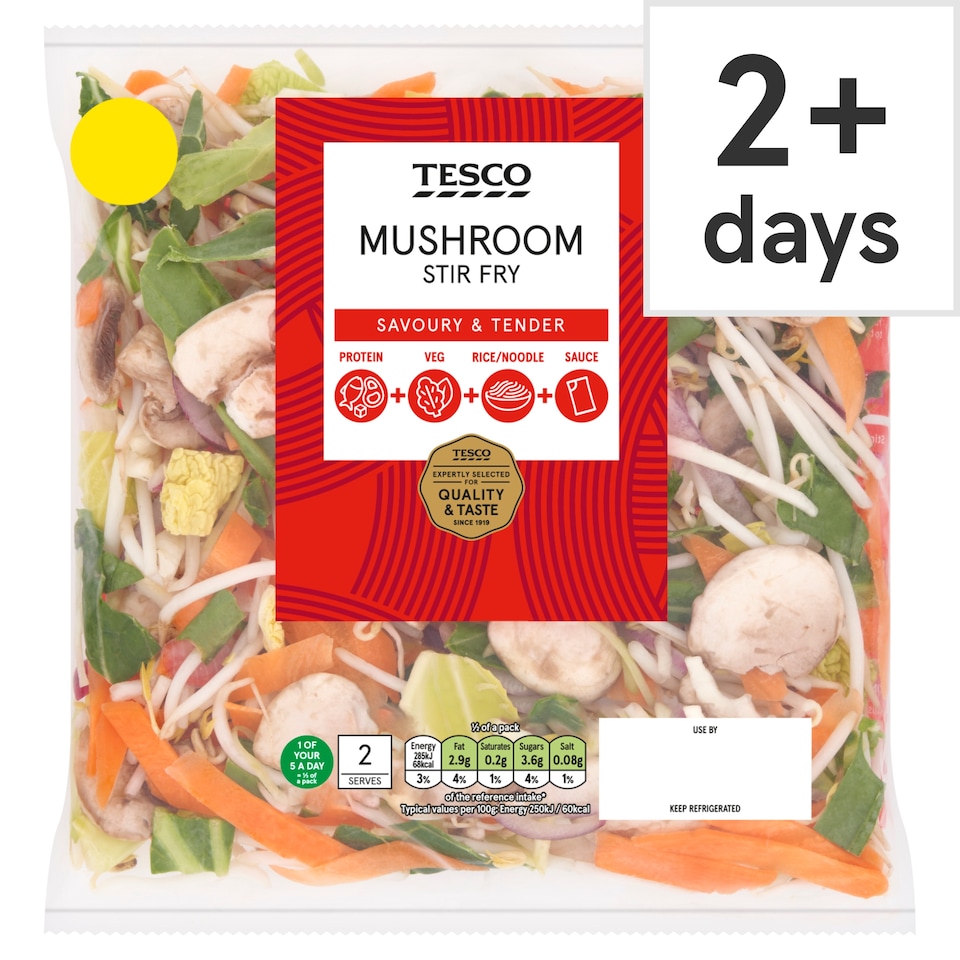 Tesco Mushroom Stir Fry 320g