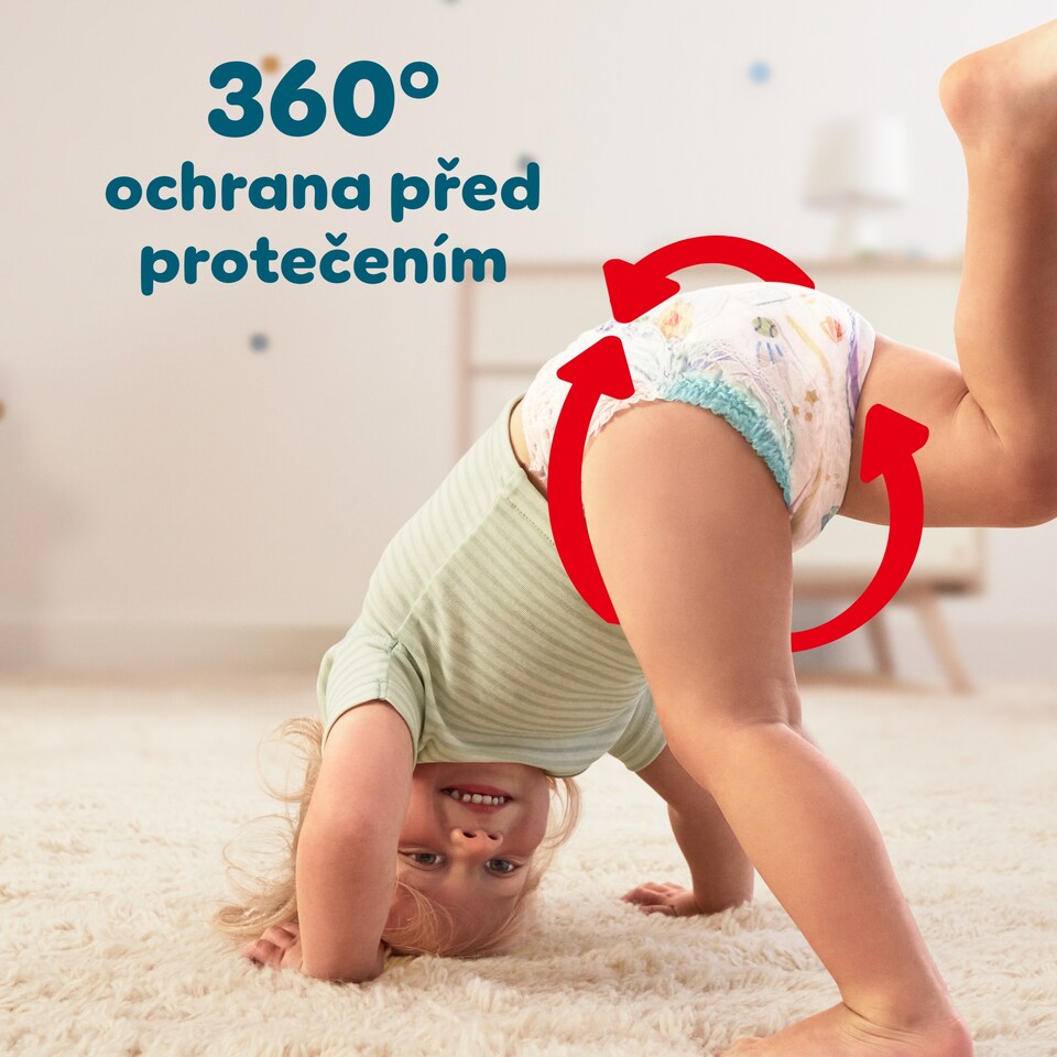 Obrázek 1 pro produkt Plenkové Kalhotky Pampers Active Baby Pants, Velikost 4, 108 Plenky, 9kg-15kg