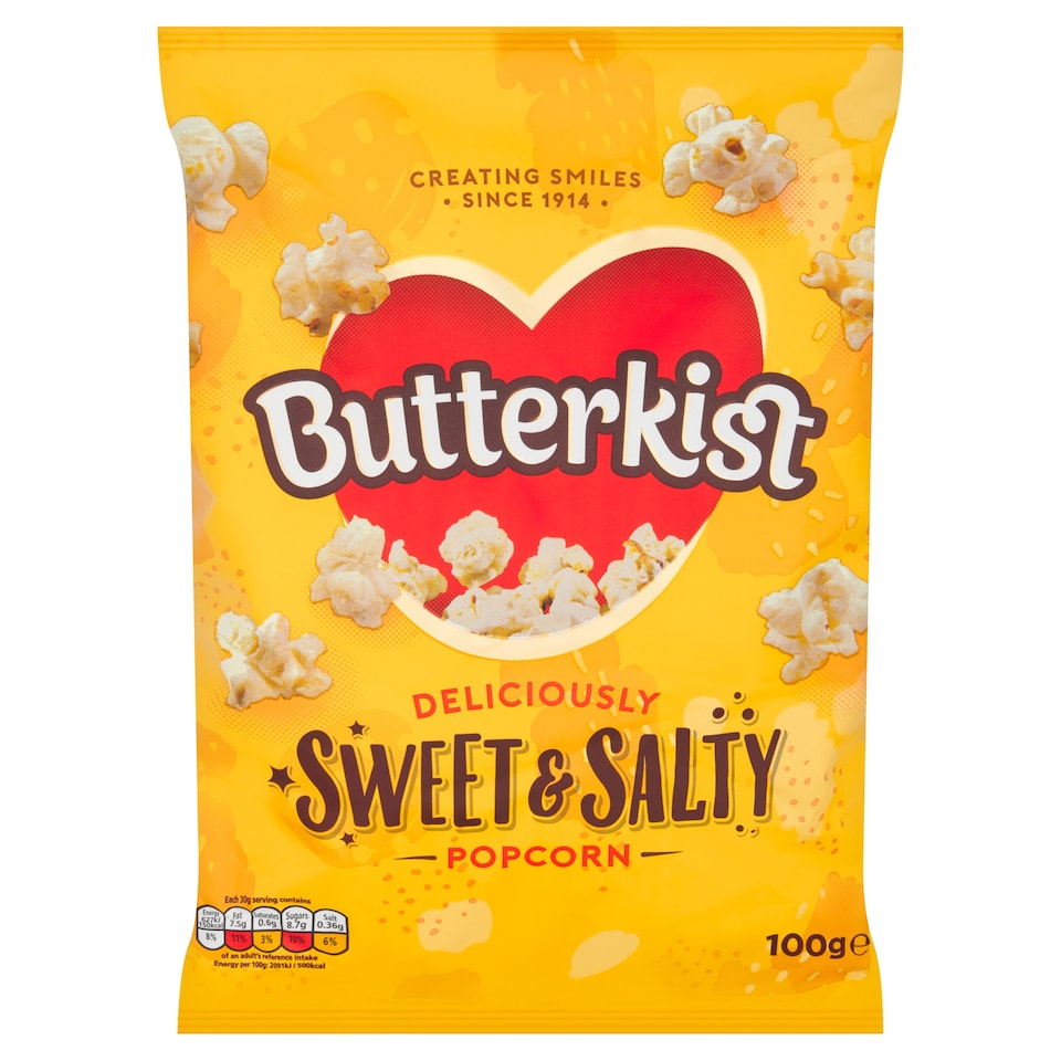 image 1 of Butterkist Sweet & Salted Popcorn 100G