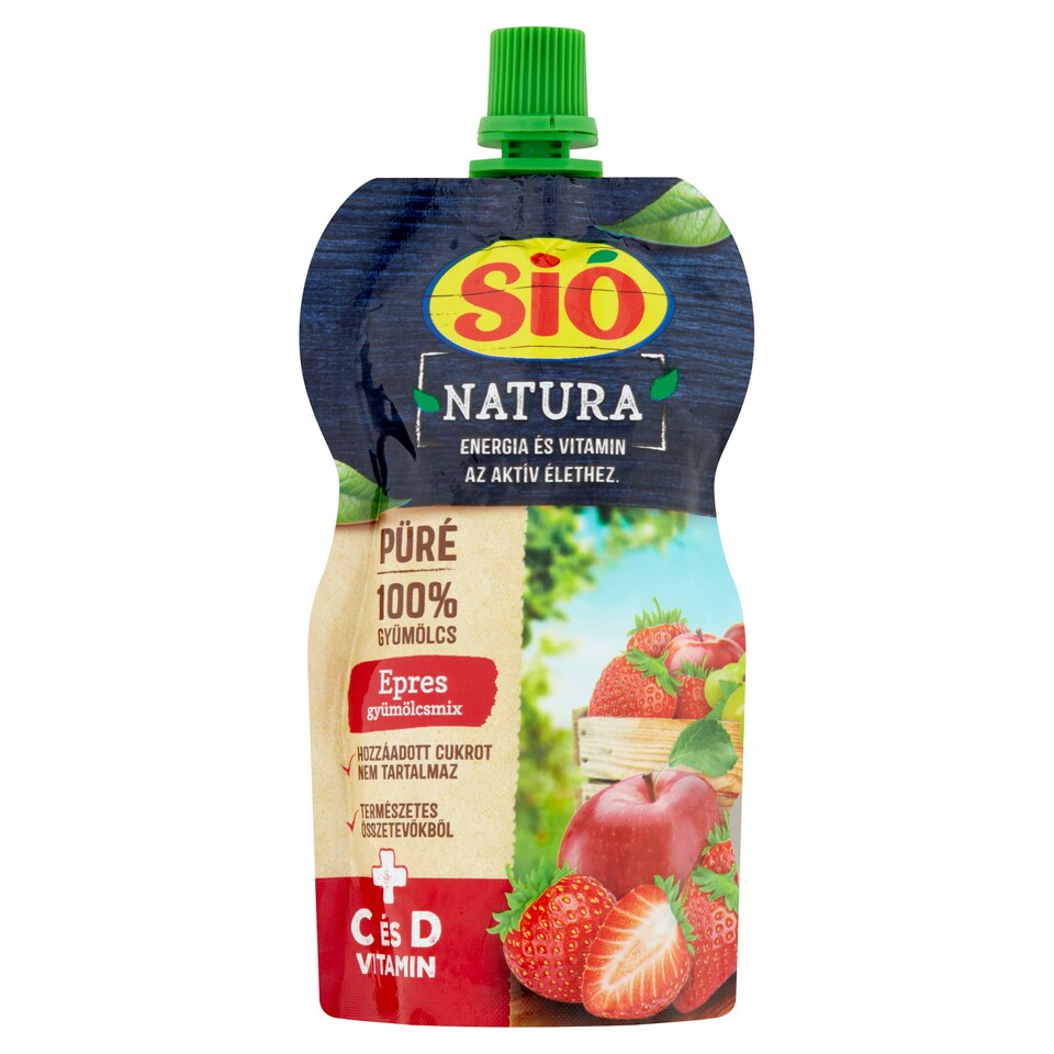 image 1 of Sió Natura Strawberry Fruit Mix Puree 120 g
