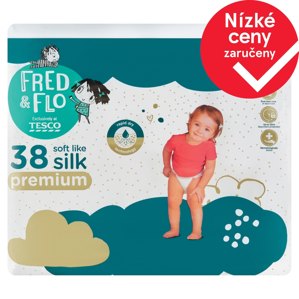 Obrázek 1 pro produkt Fred & Flo Premium pleny 5 Junior 11-18 kg 38 ks