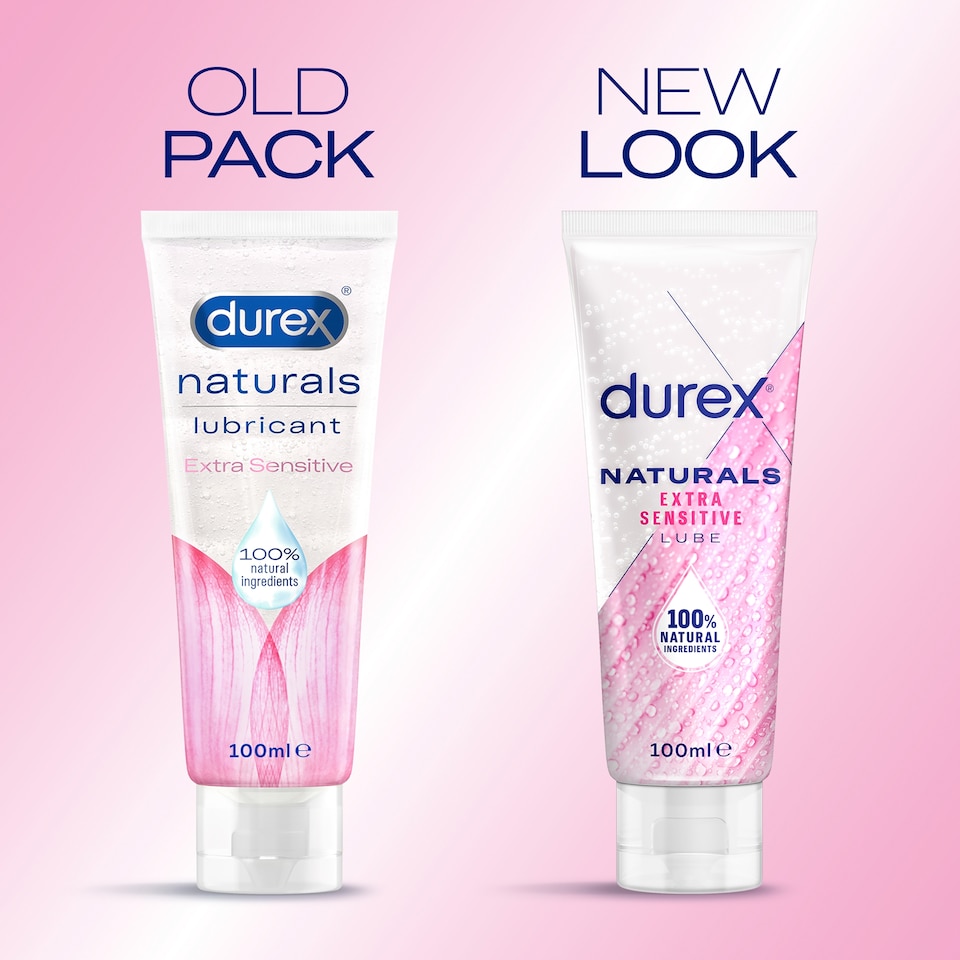 image 1 of Durex Naturals Water Based Extra Sensitive Lubricant Gel 100ml