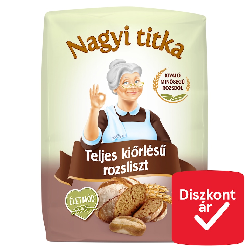 Nagyi titka teljes kiőrlésű rozsliszt 1 kg
