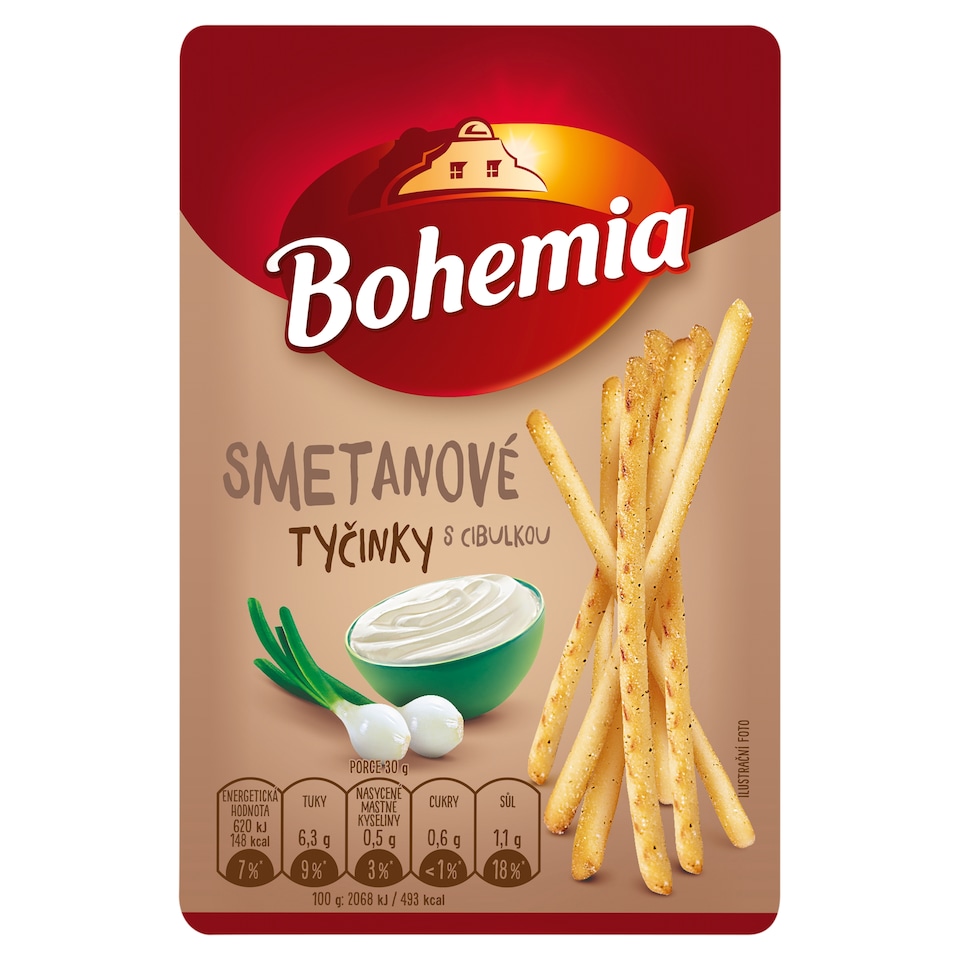 Bohemia Smetanové tyčinky s cibulkou 80g
