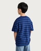 image 3 of F&F Boys Pure Cotton Striped LA Slogan Oversized T-Shirt in Navy