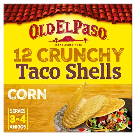 Old El Paso 12 Taco Shells 156G Tesco Groceries