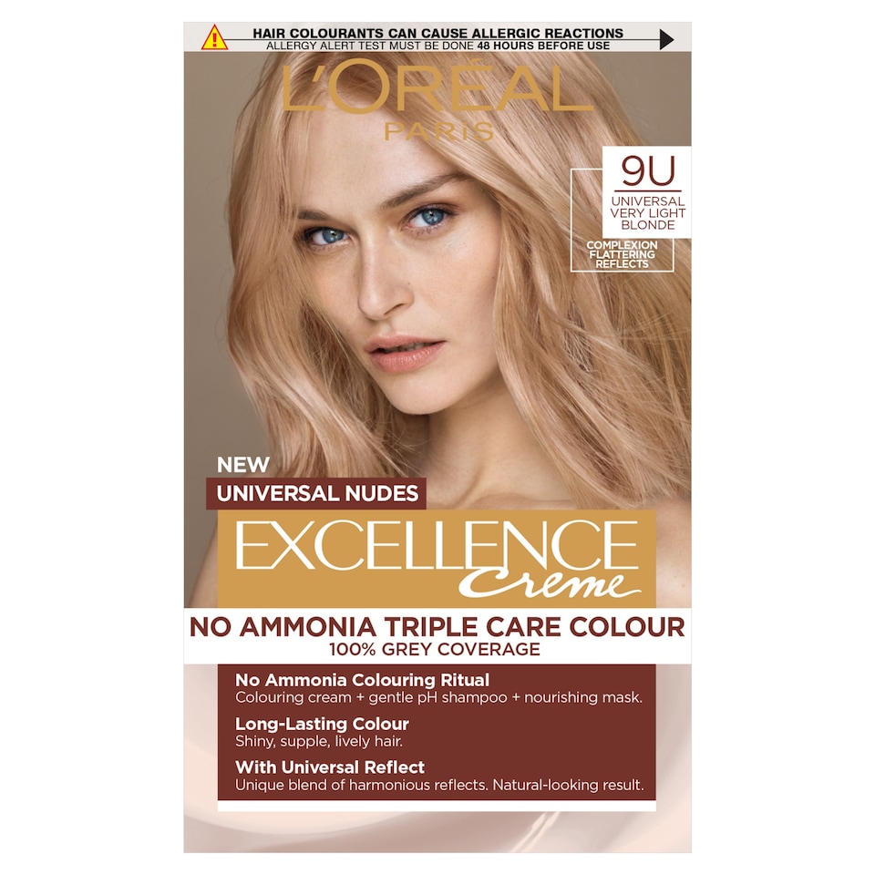 image 1 of L'Oreal Paris Excellence Universal Nudes 9U Very Light Blonde Permanent Hair Dye