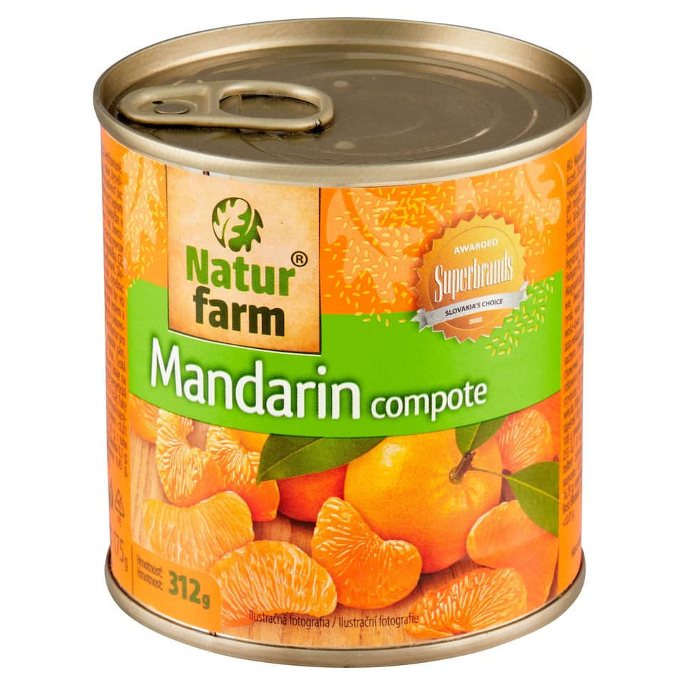 obrázok 1 z Natur Farm Mandarínky v sladkom náleve 312 g