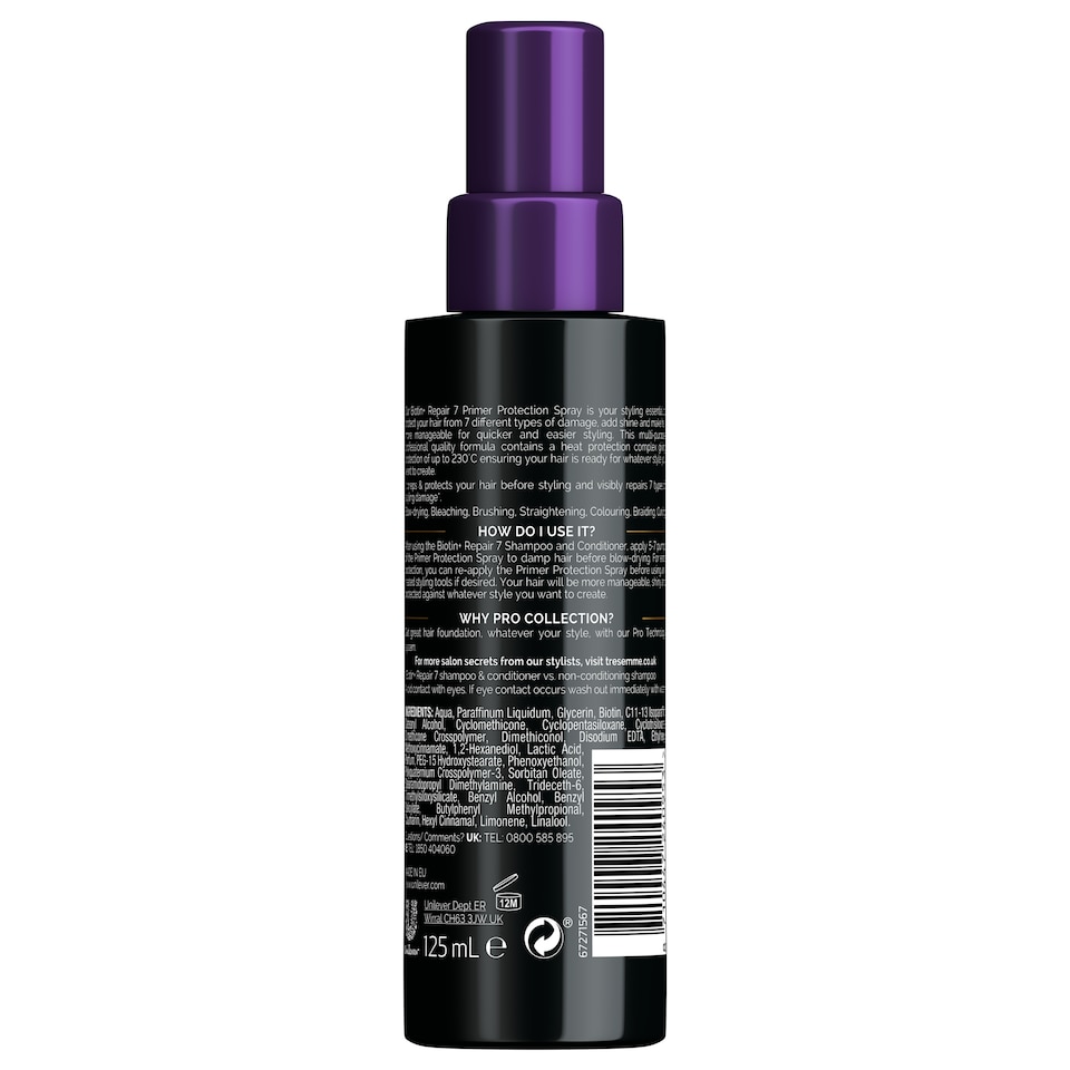 image 1 of Tresemme Biotin+ Repair 7 Primer Protection Spray125ml