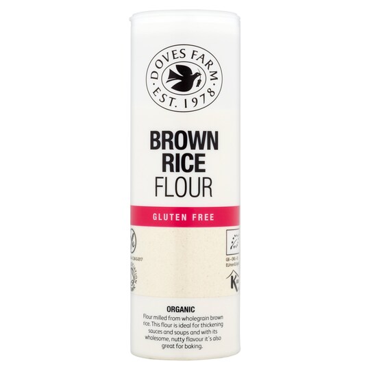 DOVES FARM ORG GLTN/FR BRWN RCE FLOUR 120G