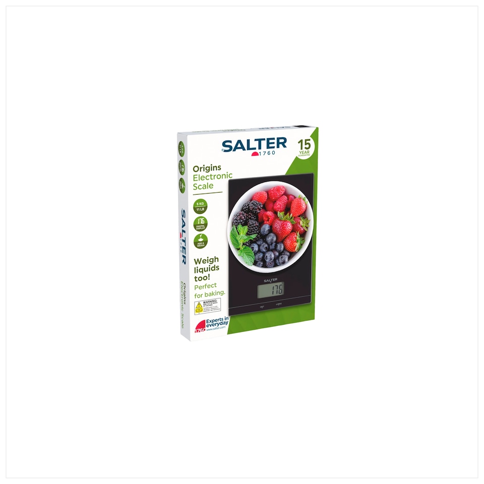 image 1 of Salter Black Origins Electronic Scale