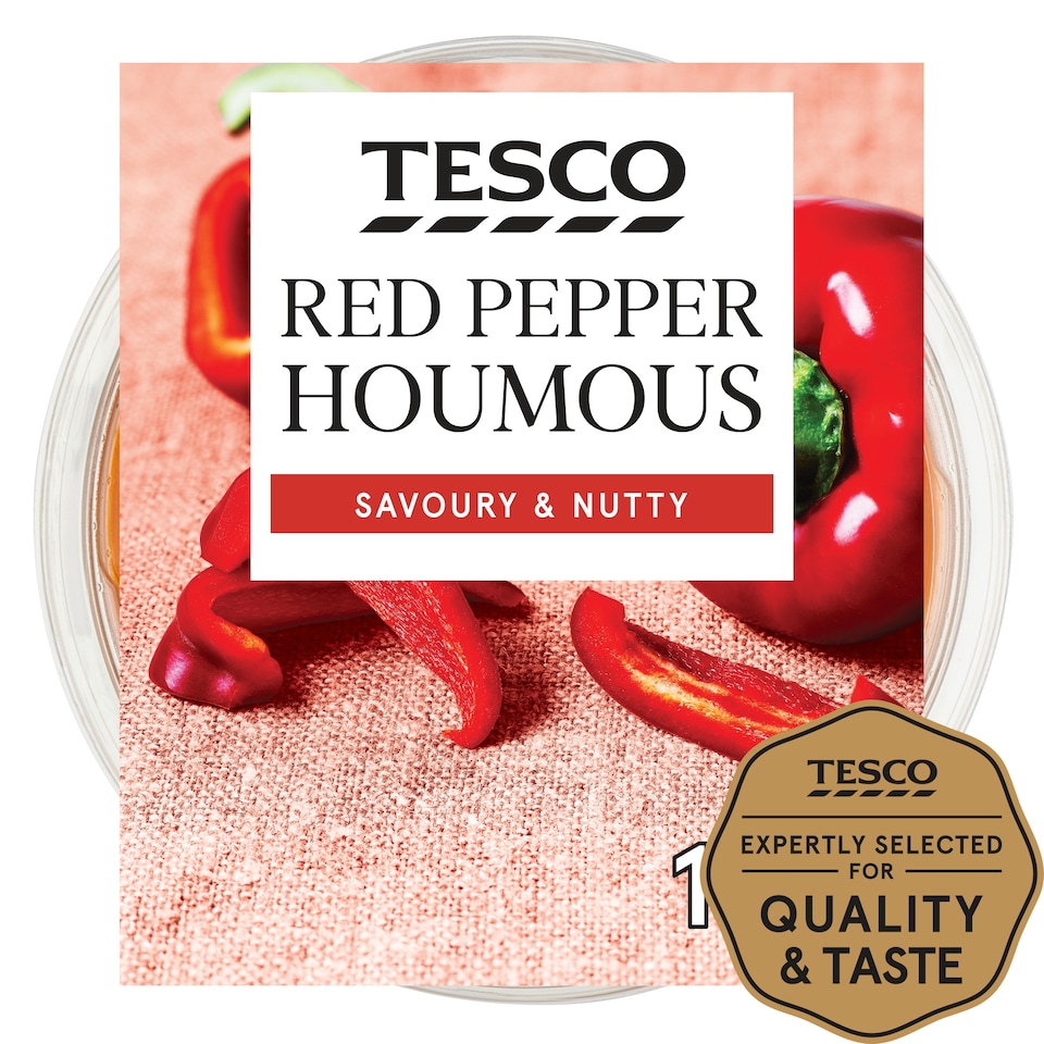 Tesco Red Pepper Houmous 182g