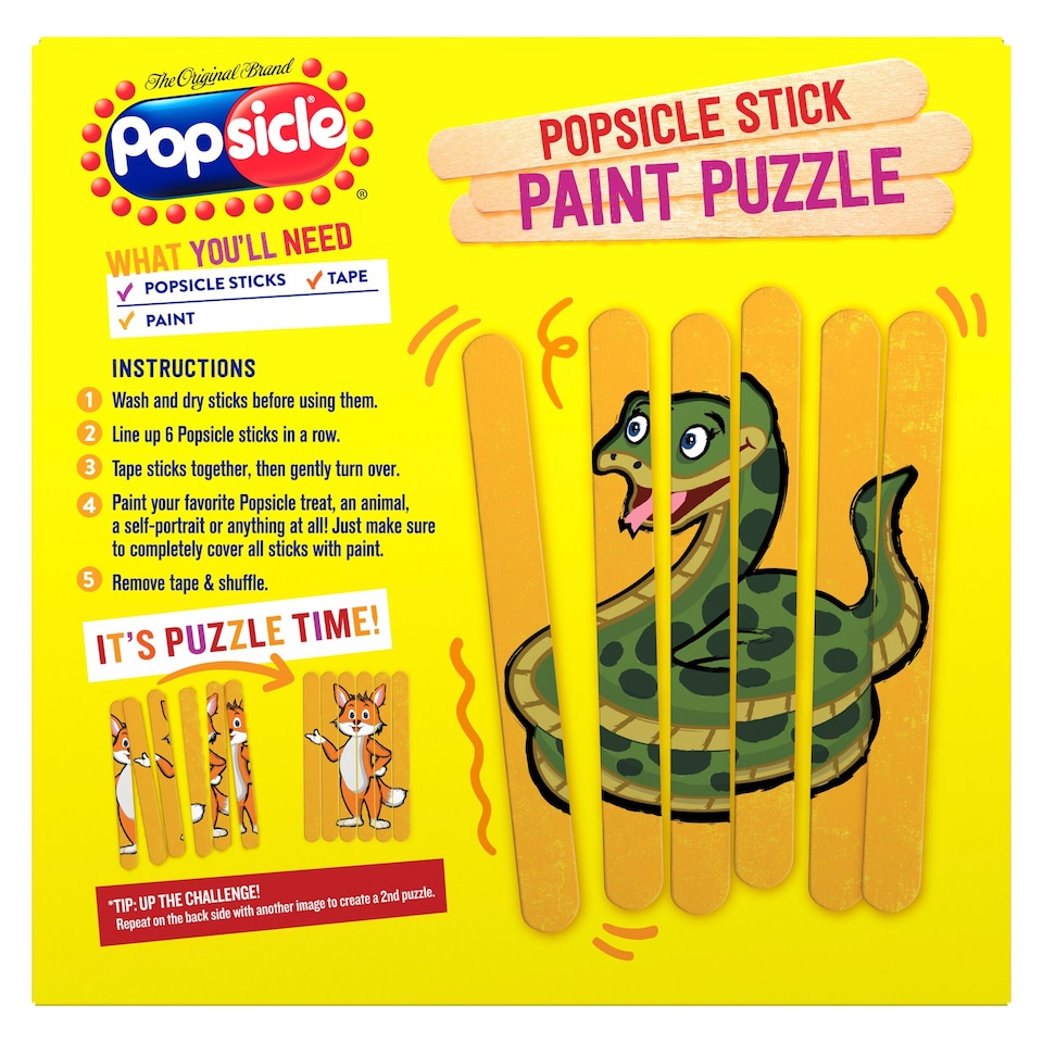image 1 of Popsicle Orange, Cherry & Grape Flavour Water Ices 18 x 48ml