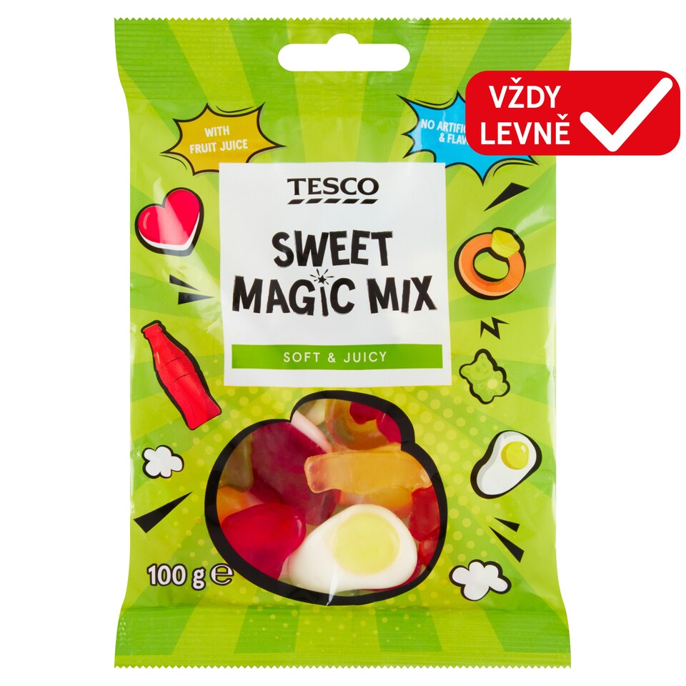 Tesco Jelly with Fruit Flavors 100g