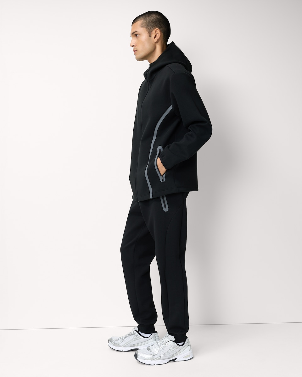 image 1 of F&F Active TECH SPORT Zip Up Hoodie in Black