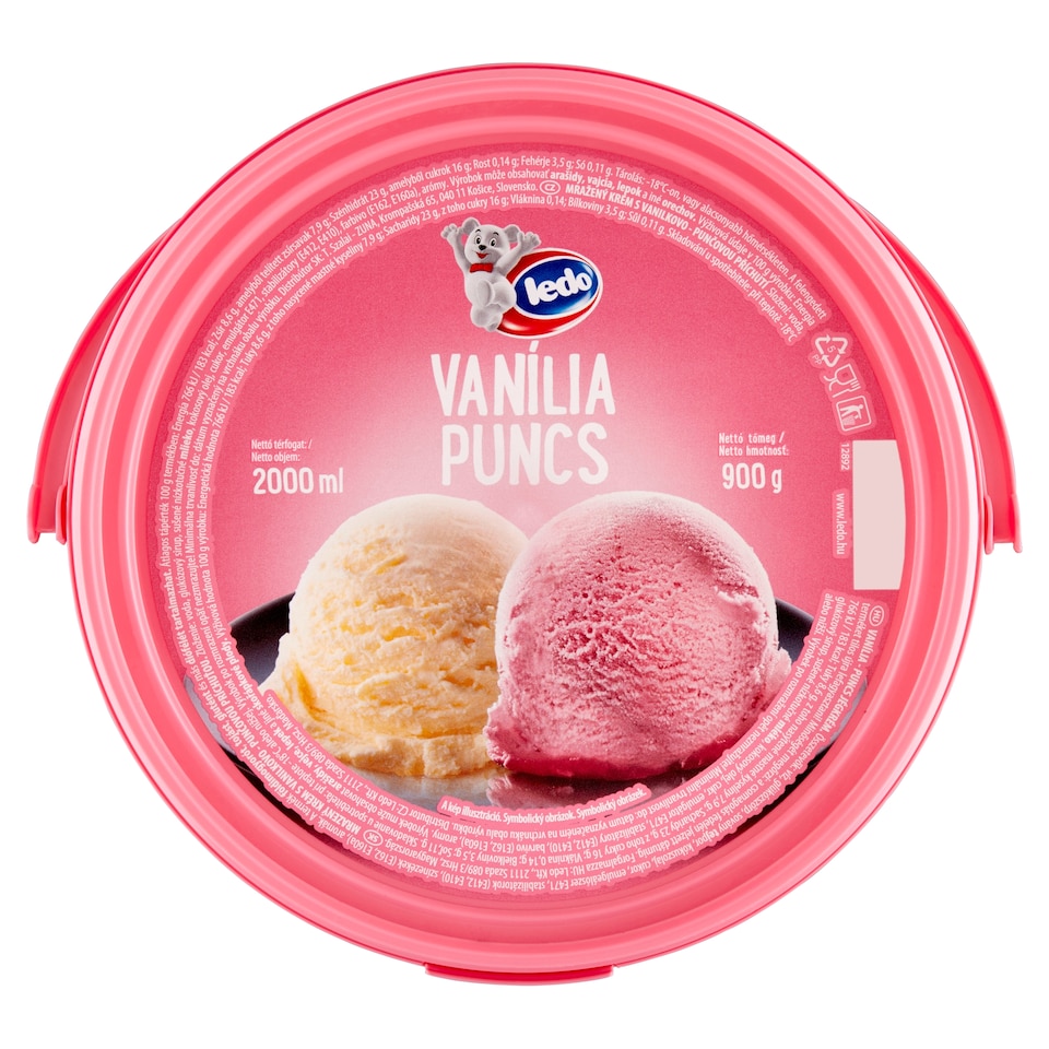 image 1 of Ledo Vanilla-Flavored Punch Ice Cream 2000 ml