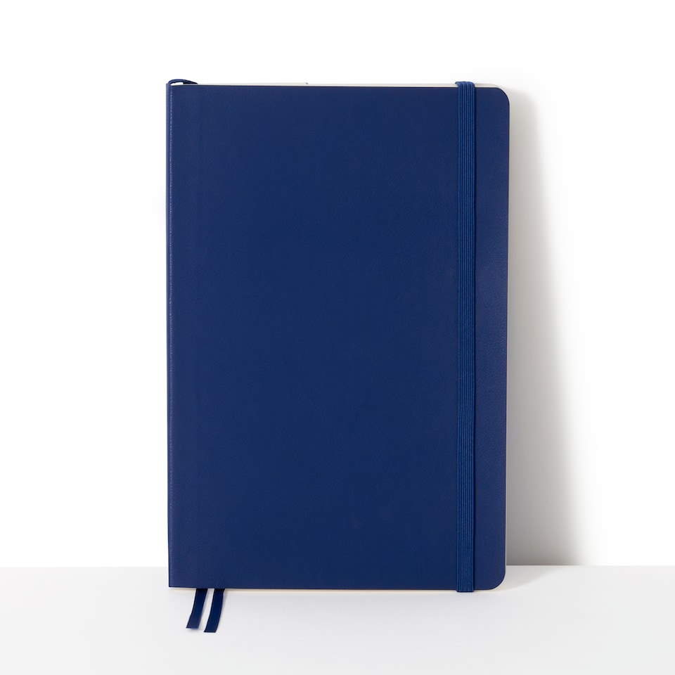 image 1 of Paperchase Agenzio Medium Midnight Plain Notebook