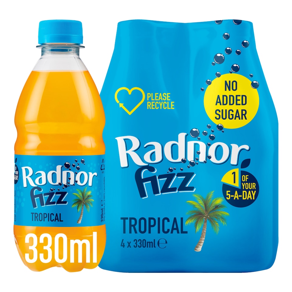 image 1 of Radnor Fizz Tropical Drink 4X330ml